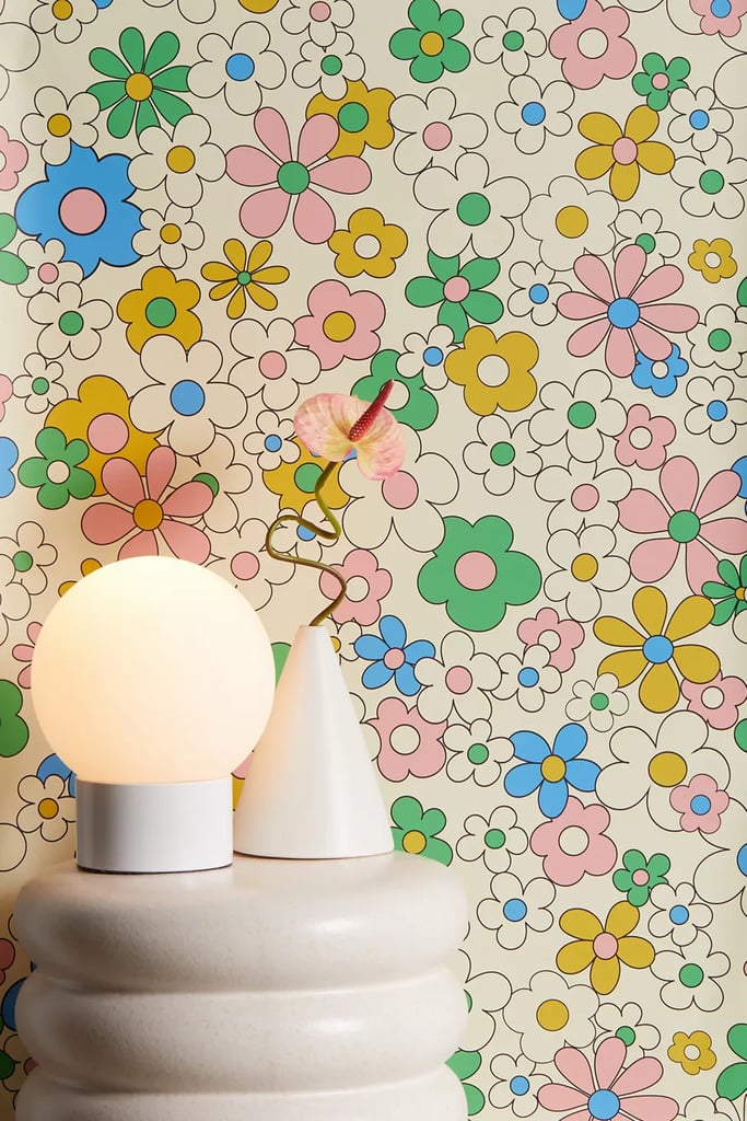 Flower Power Stick-On Wallpaper: Jenean Morrison Happy Together Removable Wallpaper