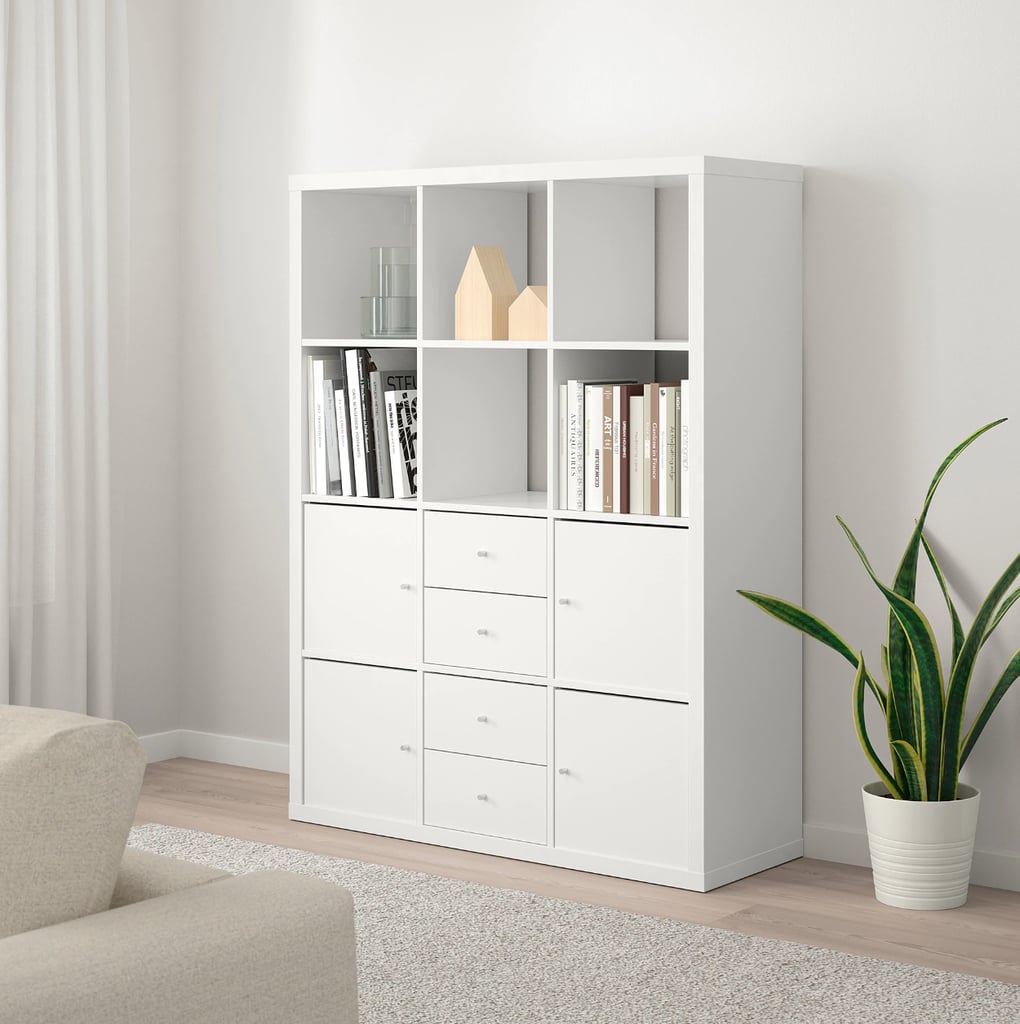 Kallax Shelving Unit With 6 Inserts Best Ikea Living Room Furniture