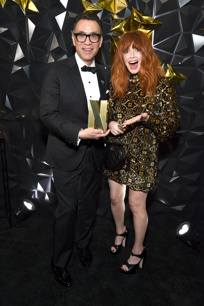 Fred Armisen and Natasha Lyonne at Netflix's Emmys Afterparty