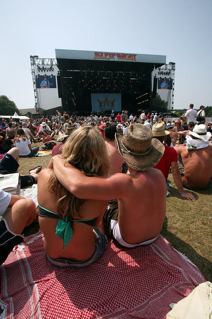 Two People Watched A Concert At The Wight Festival In The Isle Of Cute Couples At Summer Music