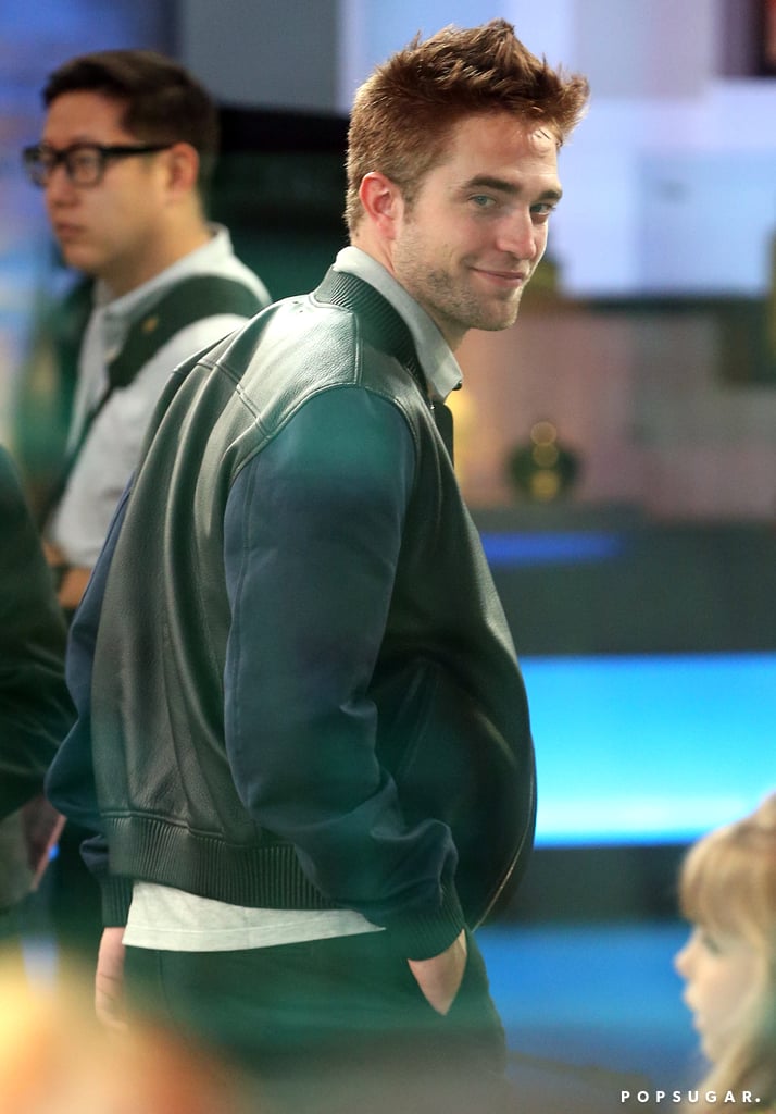 Robert Pattinson smirked before his appearance on Good Morning America on Tuesday in NYC.