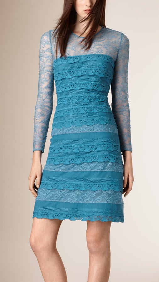 Burberry Prorsum Tiered French Lace Shift Dress ($2,995)