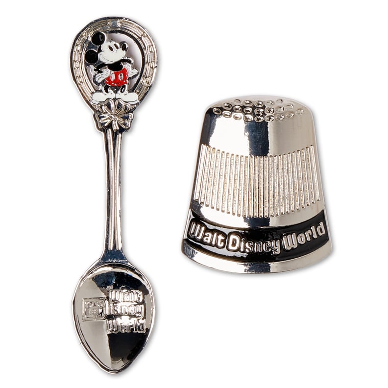 Mickey Mouse Spoon and Thimble Pin Set