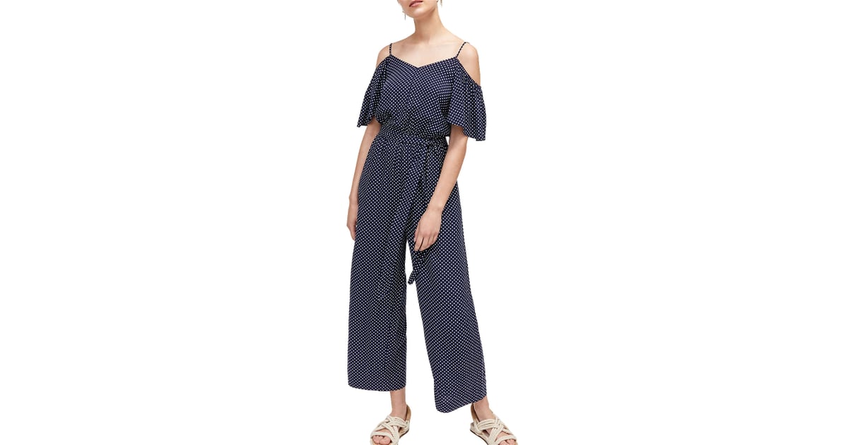 warehouse polka dot jumpsuit
