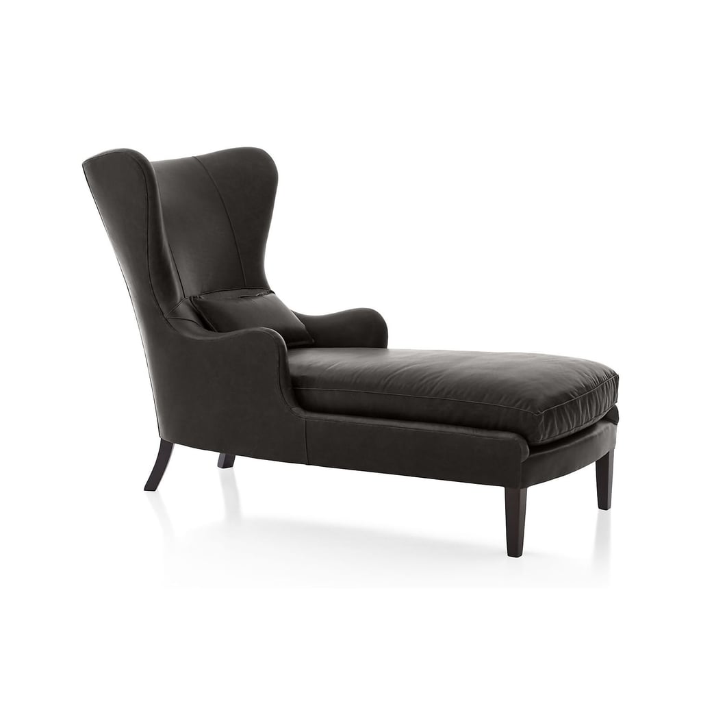 Captain Hook: Garbo Leather Chaise Lounge