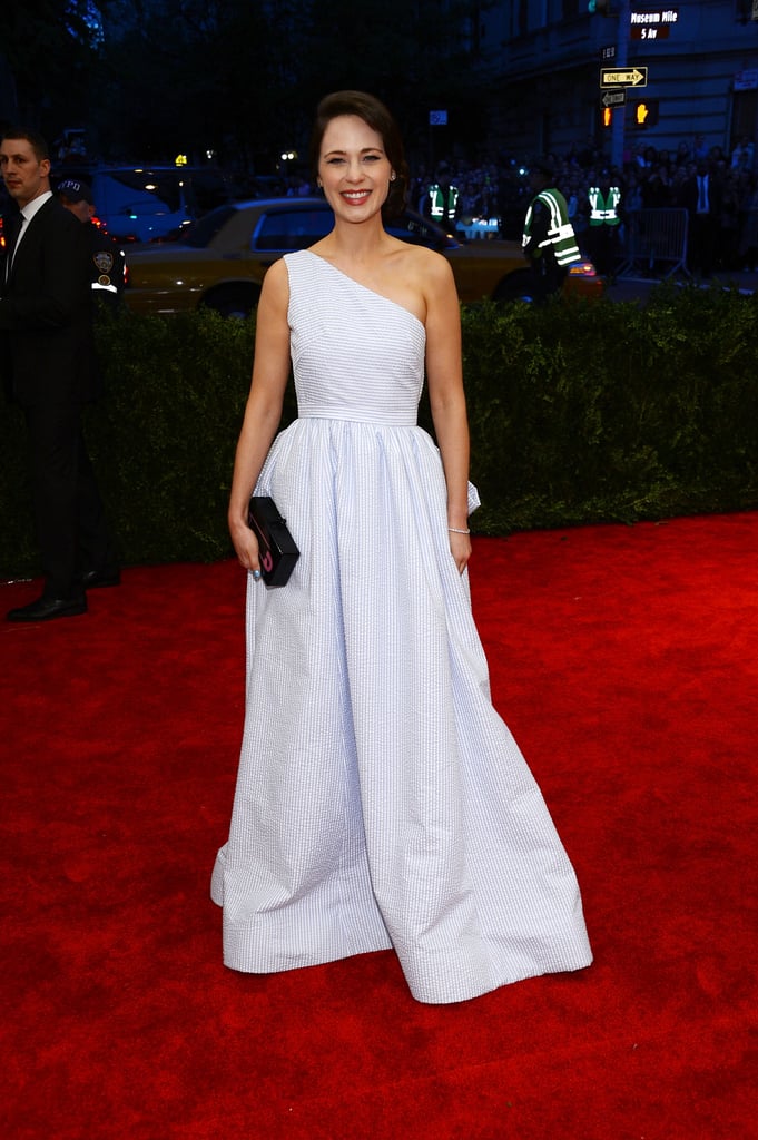 Kind of sexy for this lady, but the girl clearly loves some Tommy Hilfiger. She sported this number to the Met Gala in 2013.