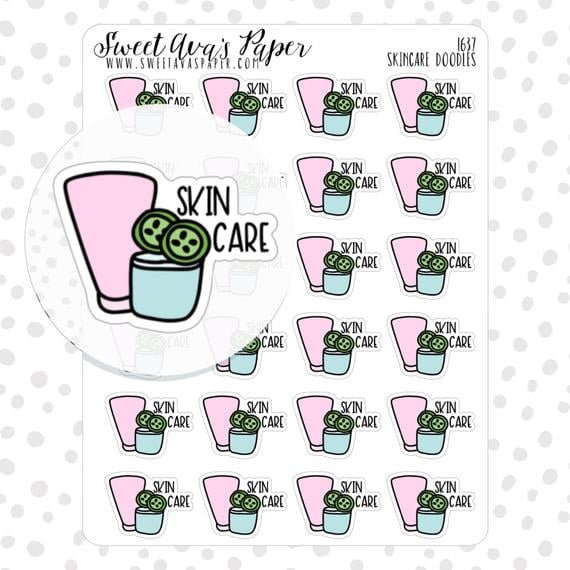 Skin Care Planner Stickers