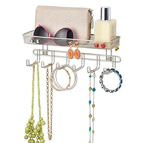 mDesign Decorative Metal Closet Wall Mount