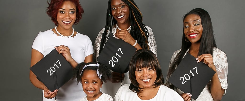 Family Graduation Photo With 3 Generations