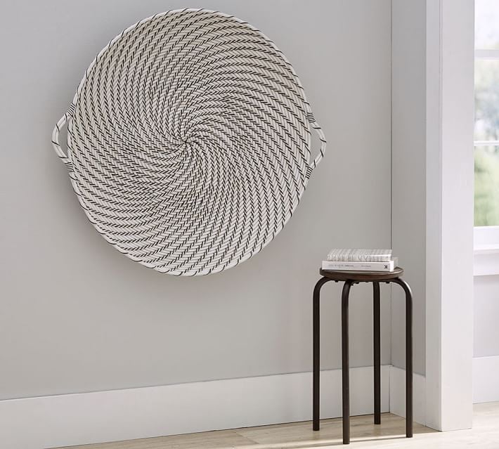 Hapao Black and White Basket Wall Art