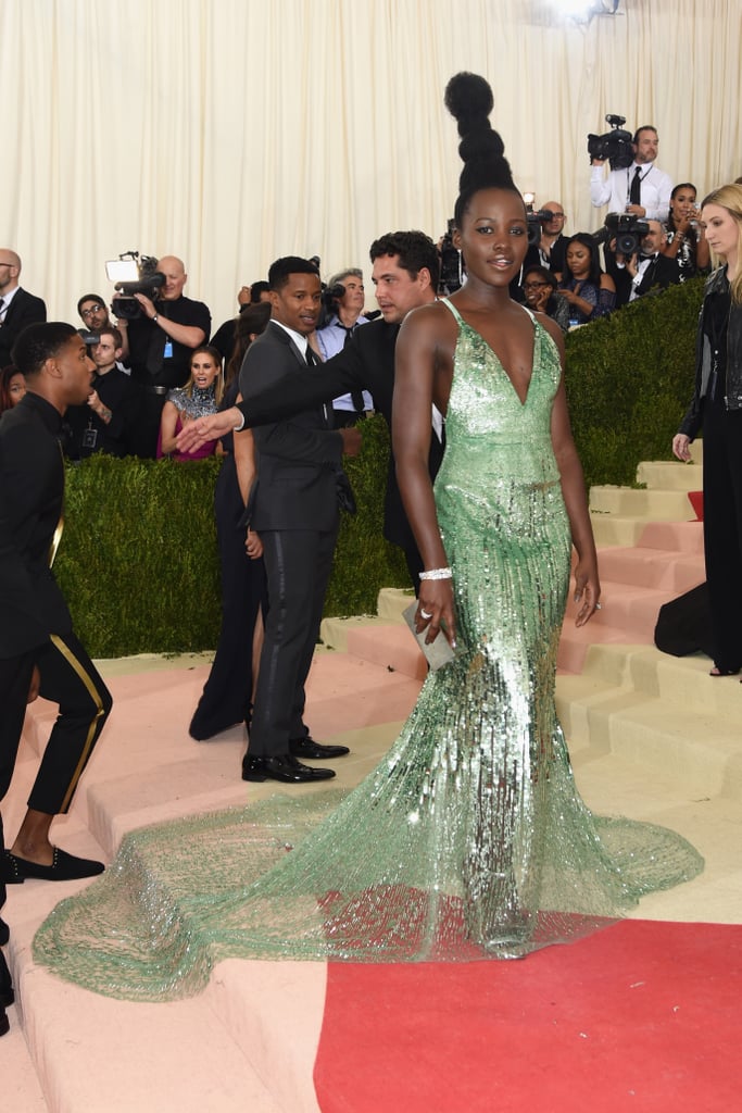 Lupita Nyong'o Calvin Klein Dress Met Gala 2016