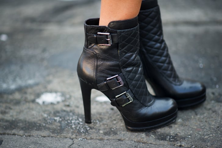 Armed with cool-girl quilted booties. | Best Street Style Shoes and ...