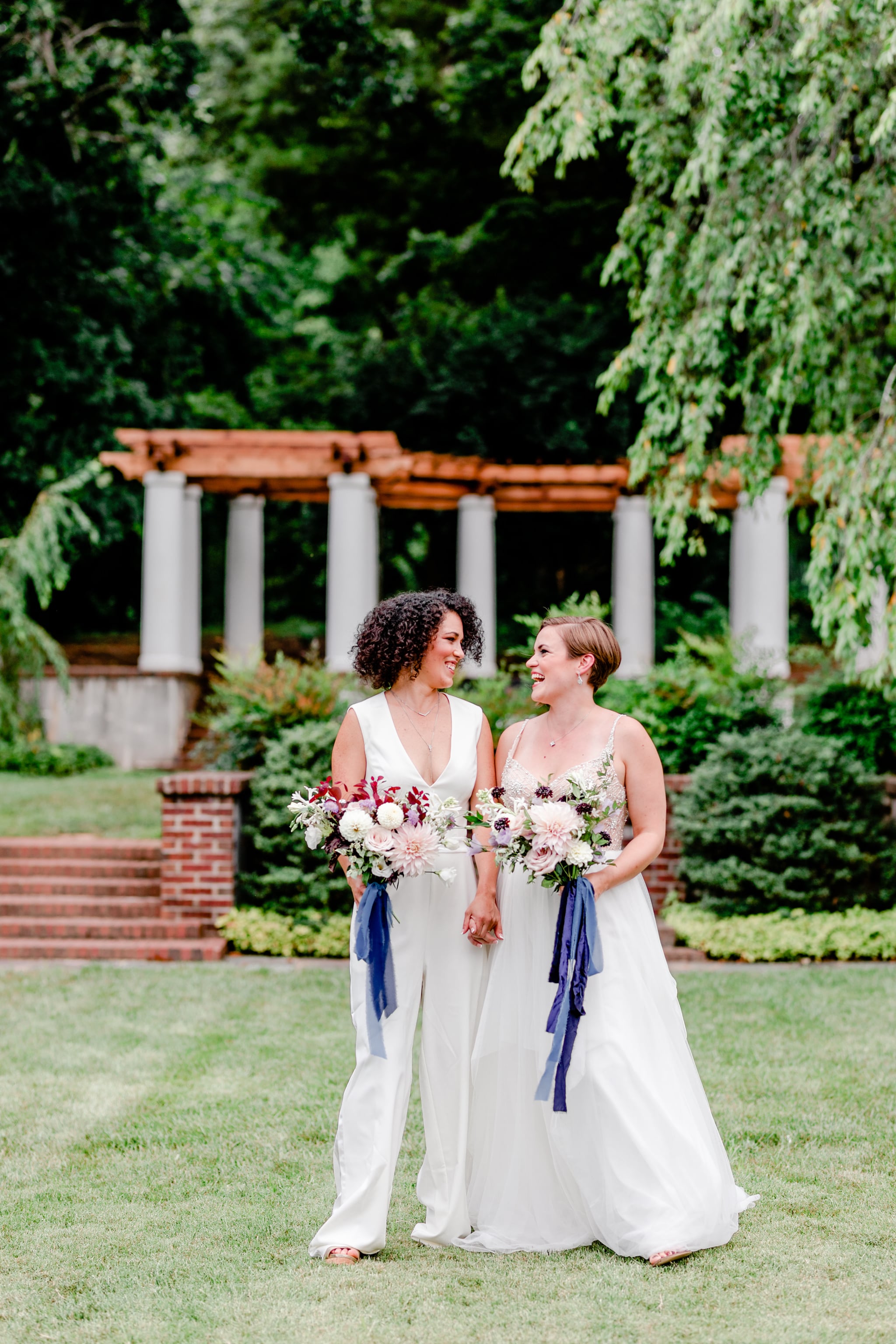bridesmaid pantsuit wedding