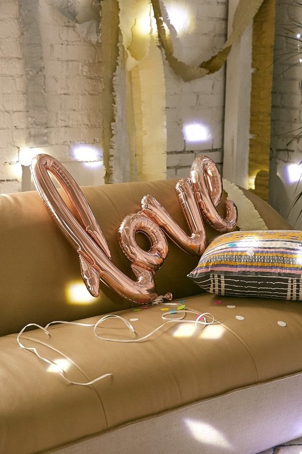 Rose Gold "Love" Balloon ($10)