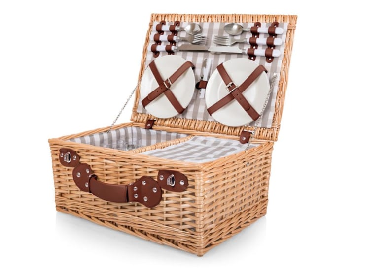 Picnic Time 22-Piece Insulated Picnic Basket For 4