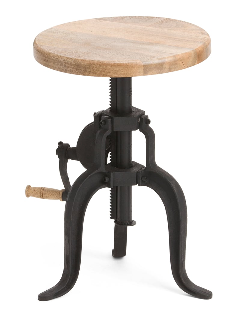 Adjustable Crank Accent Table