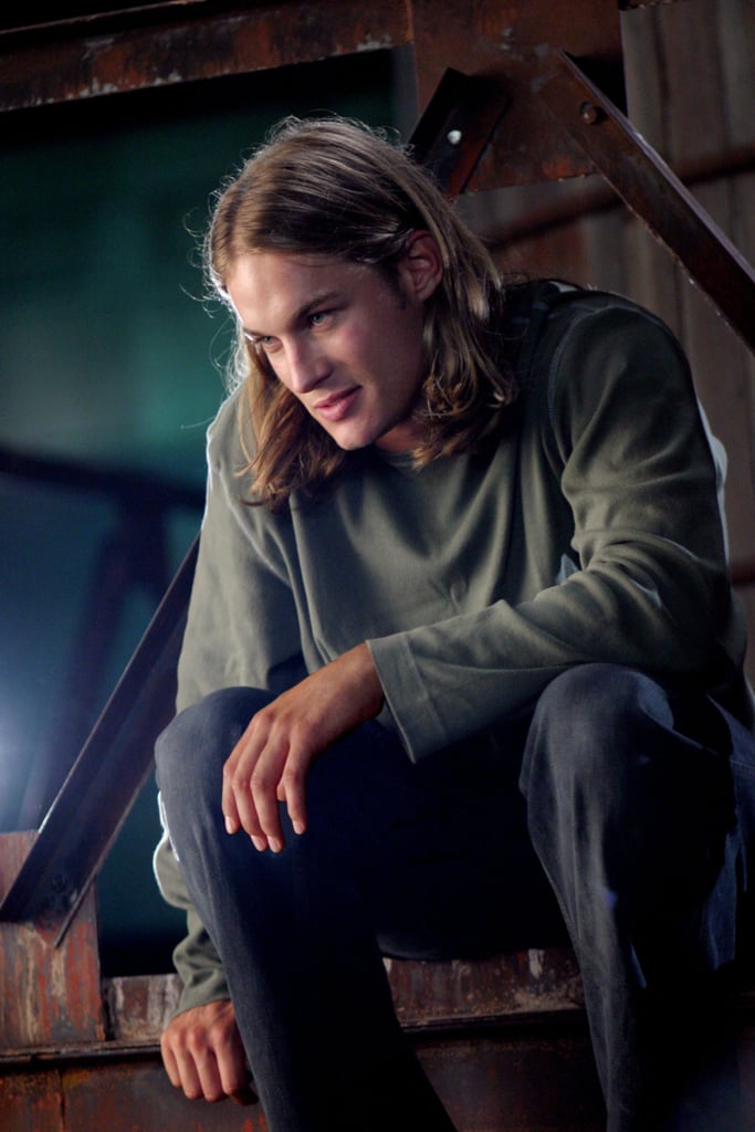 And way back when, he rocked a "young Brad Pitt" look.