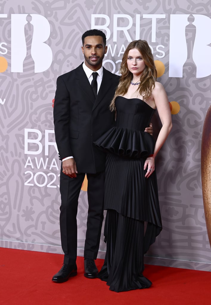 Lucien Laviscount and Camille Razat at the 2023 Brits