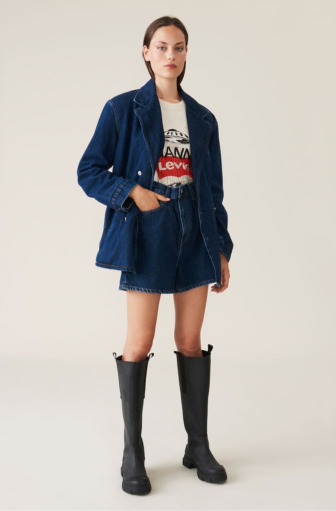 Ganni x Levi's Indigo Denim Blazer