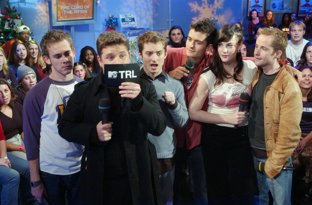 The cast of The Lord of the Rings visited TRL in 2001.