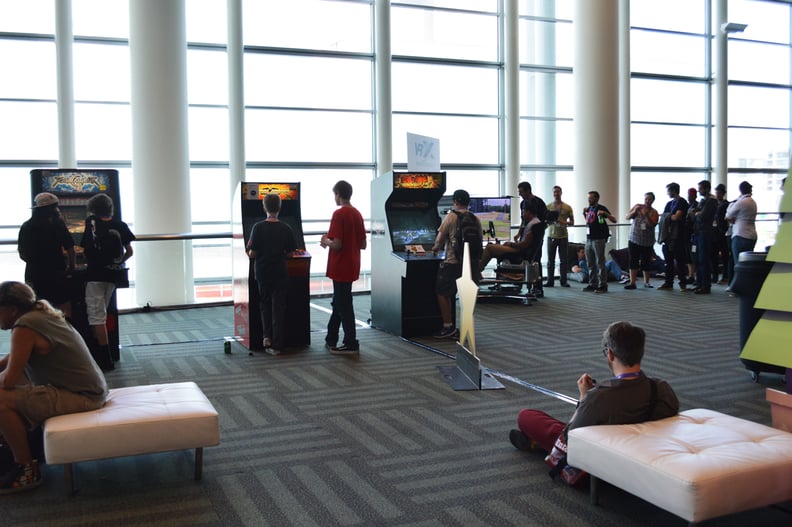 Old-school arcade games were also set up.