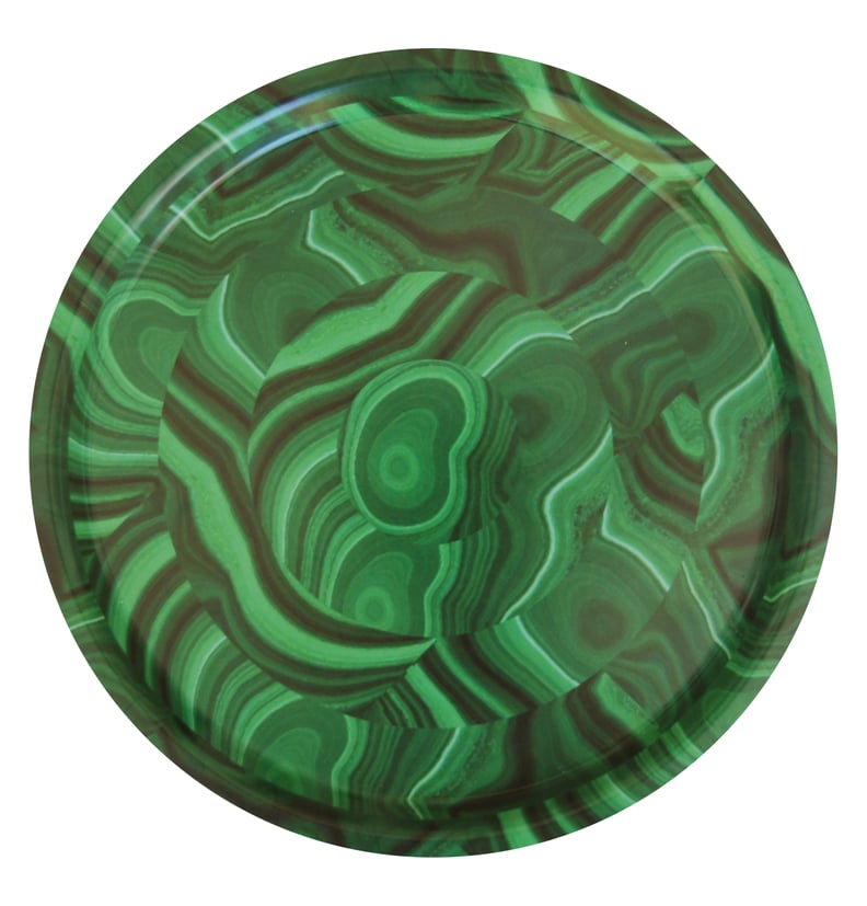 Tisch Birchwood Tray in Green Malachite