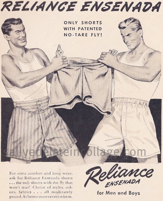 What? Don't get any ideas — we're just two adult men palling around in our boxers.