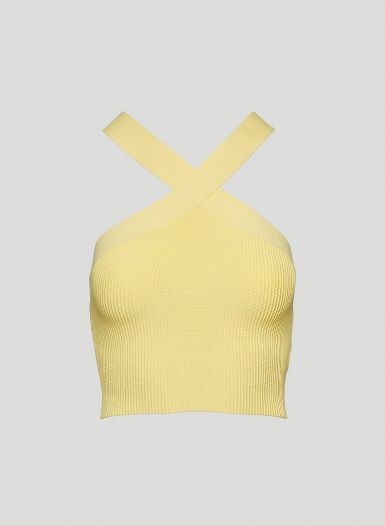 Aritzia Babaton Sculpt Knit Criss Cross Tank