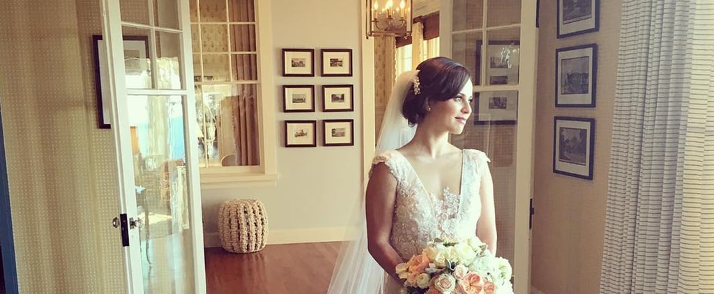 Sasha Cohen's Lace Wedding Dress