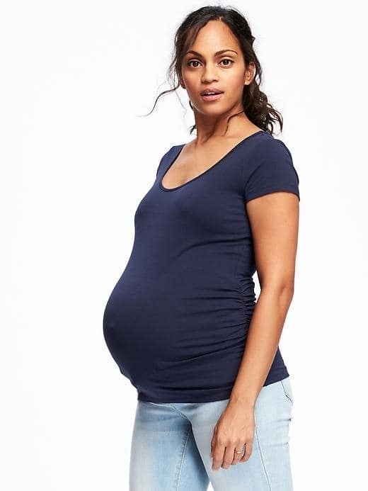 Maternity Scoop-Neck Tee