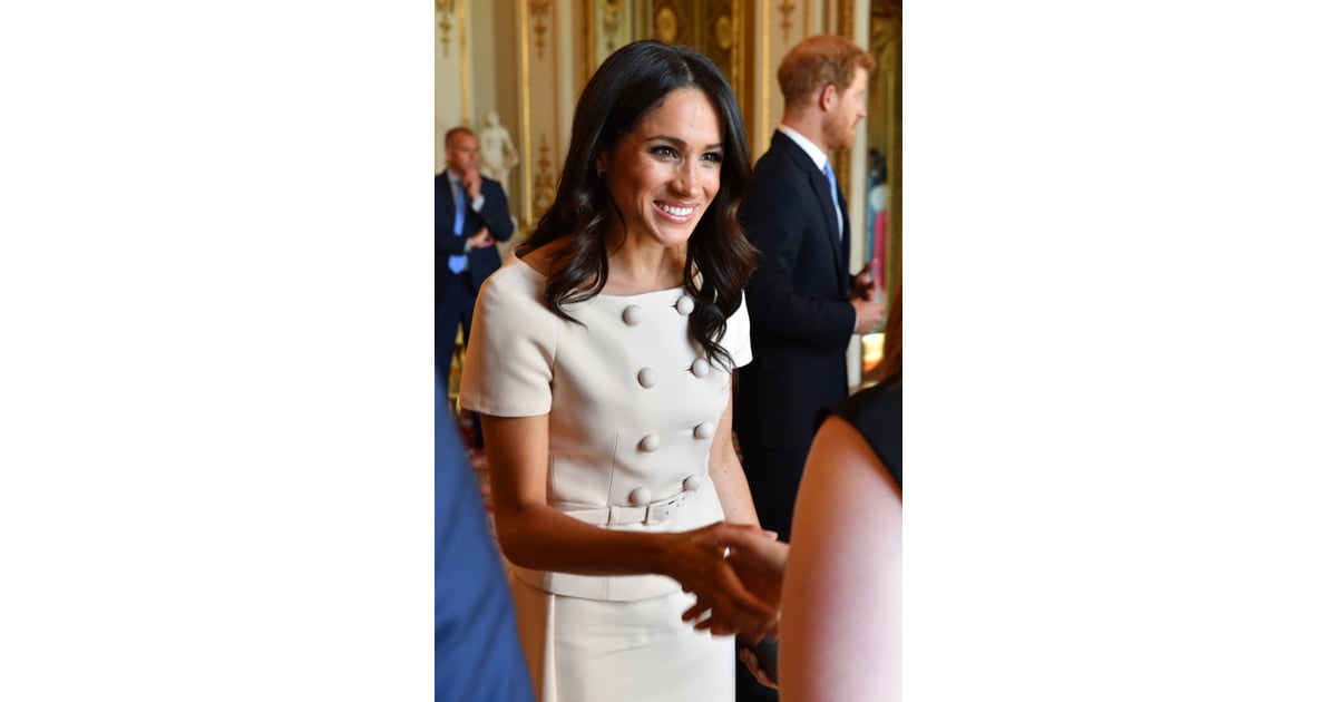 Meghan Markle Pink Prada Dress at Queen's Leader Awards ...