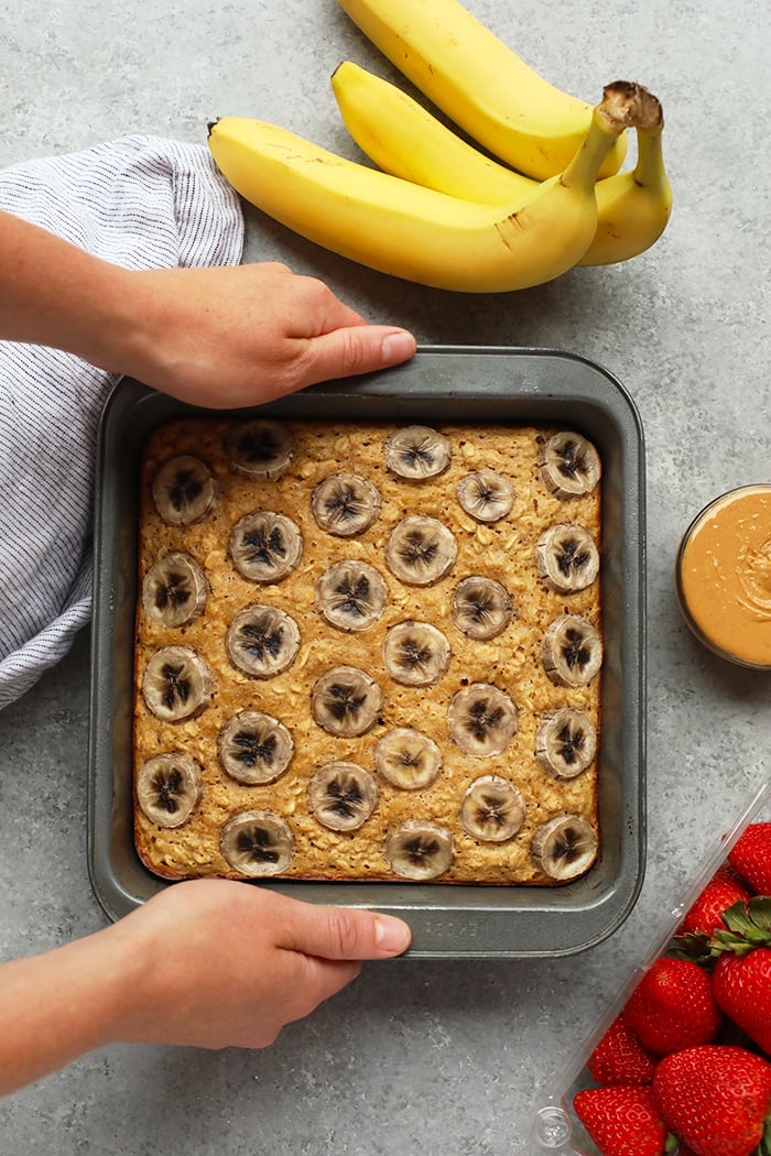 Peanut Butter Banana Baked Oatmeal