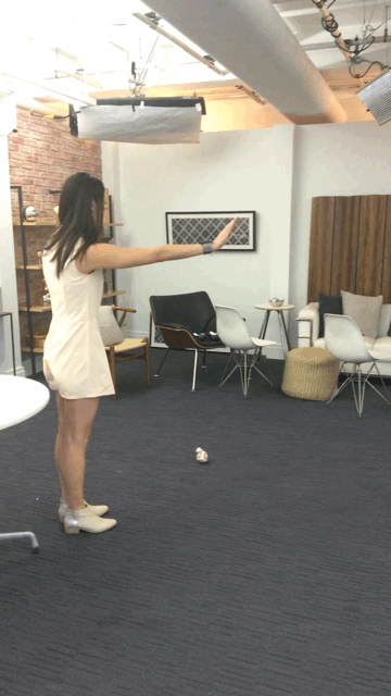 Here's a look at how you can "Force push" BB-8 away from you . . .