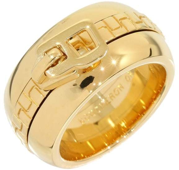 Boucheron Zipper 18K Yellow Gold Band Ring