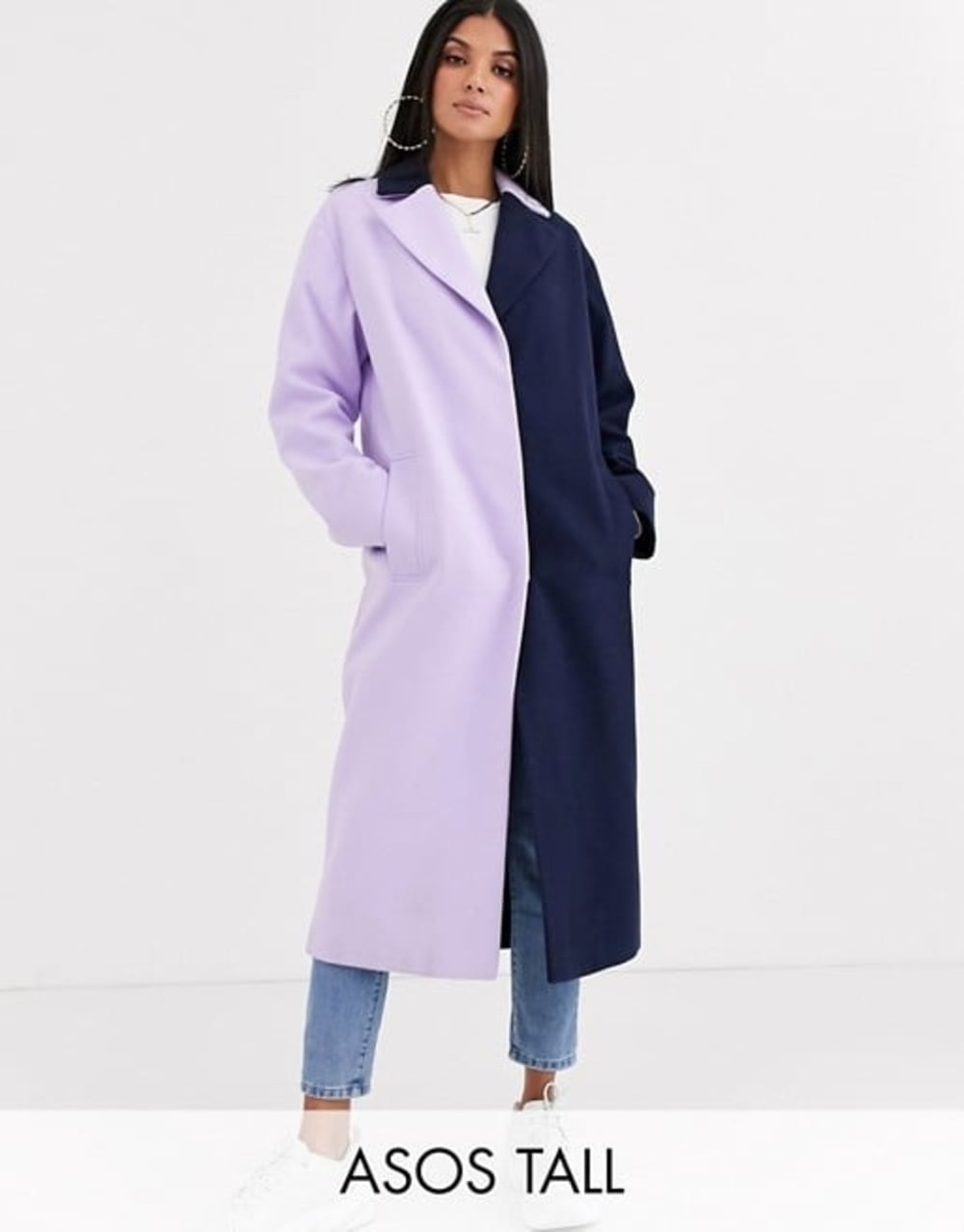 Asos Design Tall Colourblock Coat Winter Coat And Jacket Trends To Try 2019 Popsugar Fashion Uk Photo 14
