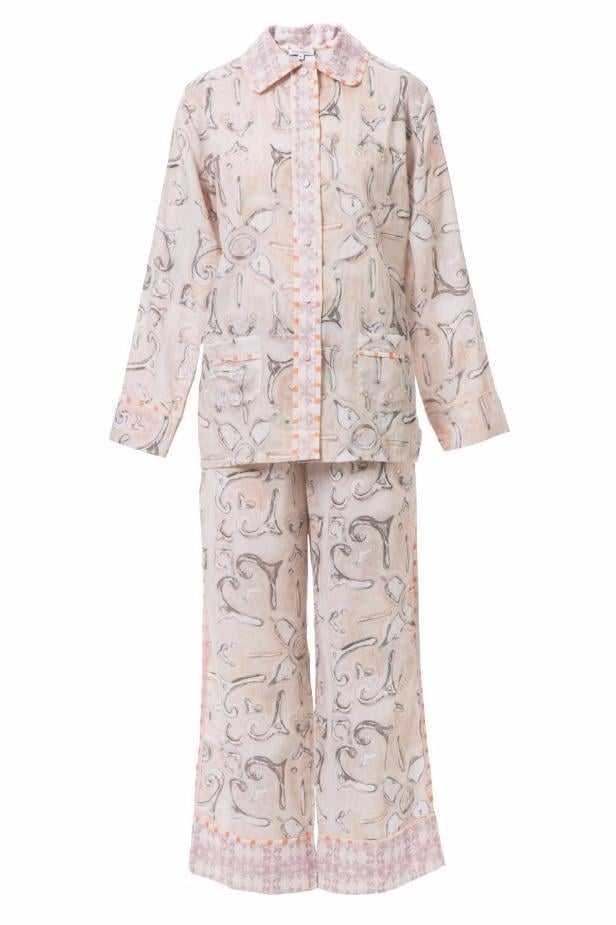 Stevie Howell Silk Pajama Set