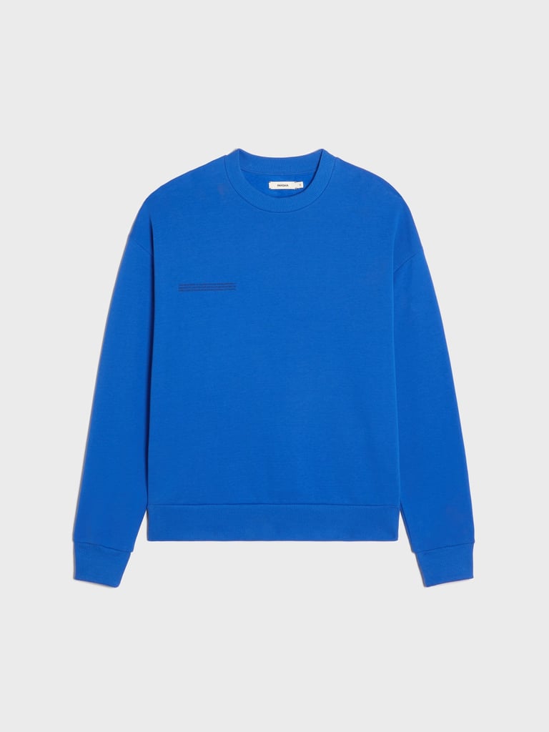 Pangaia Heavyweight Recycled Cotton Sweatshirt in Cobalt Blue