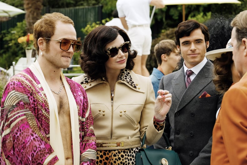 ROCKETMAN, from left: Taron Egerton as Elton John, Bryce Dallas Howard, Richard Madden, 2019. ph: David Appleby /  Paramount / Courtesy Everett Collection