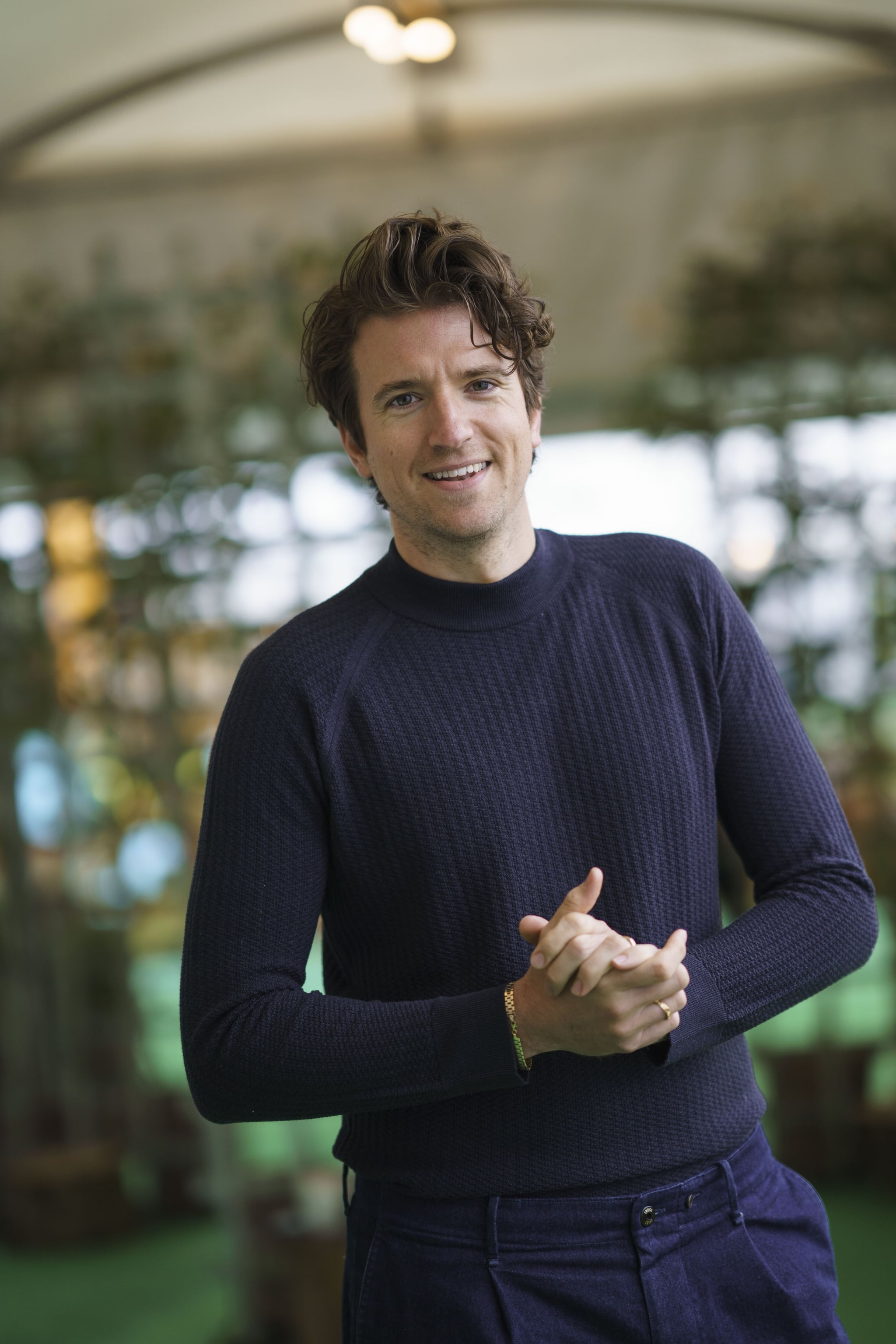 HAY-ON-WYE, WALES - JUNE 5: Greg James, radio and TV presenter, at the Hay Festival on June 5, 2022 in Hay-on-Wye, Wales. (Photo by David Levenson/Getty Images)
