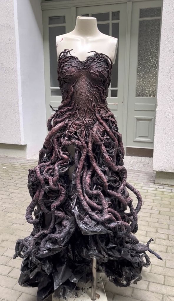 Finished Upside Down Dress
