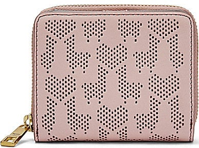 Fossil Emma Llama & Heart Perforated RFID Mini Multifunction Wallet ($55)