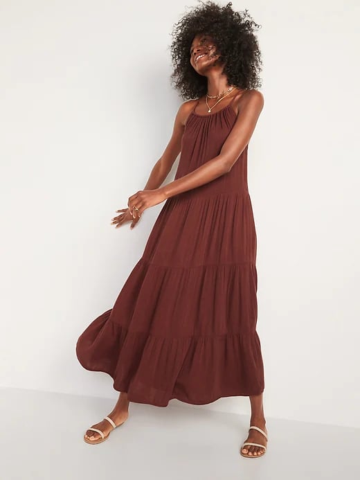 Old Navy Sleeveless Tiered Maxi Swing Dress