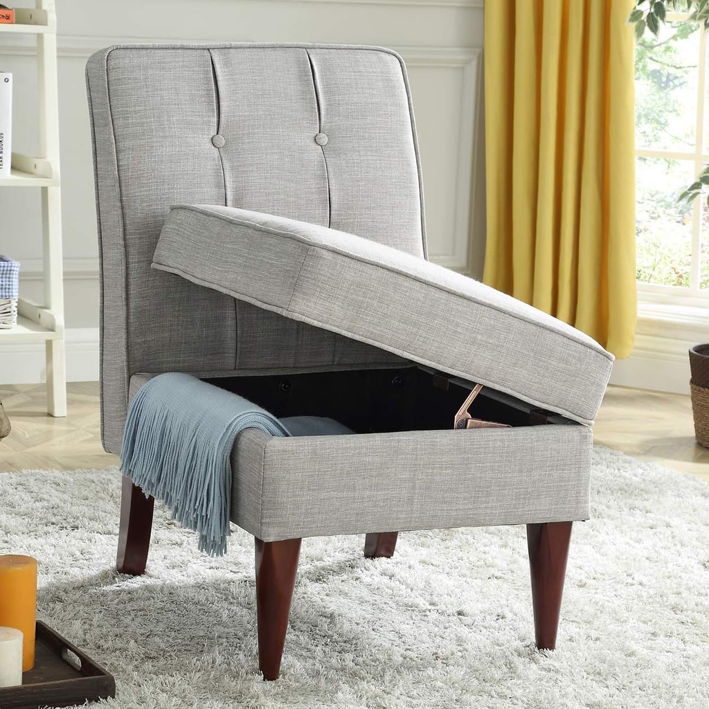 Modern Linen Upholstered Accent Chair