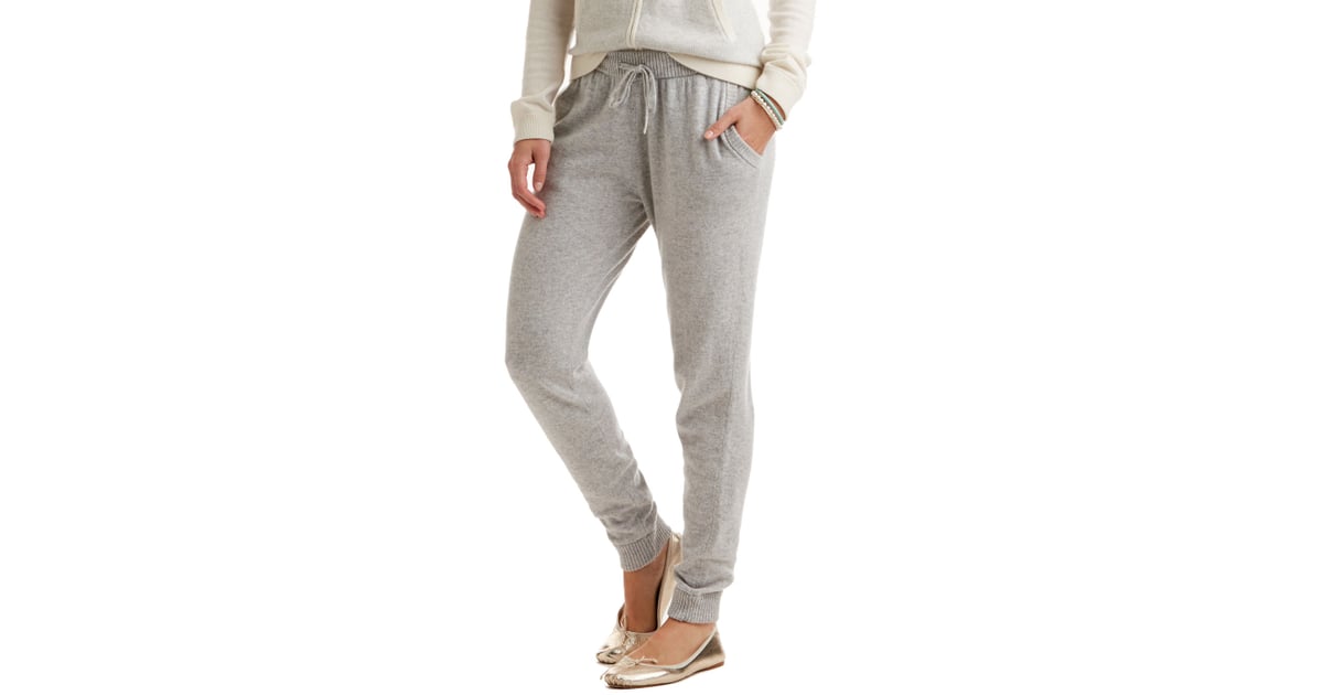 white cashmere pants