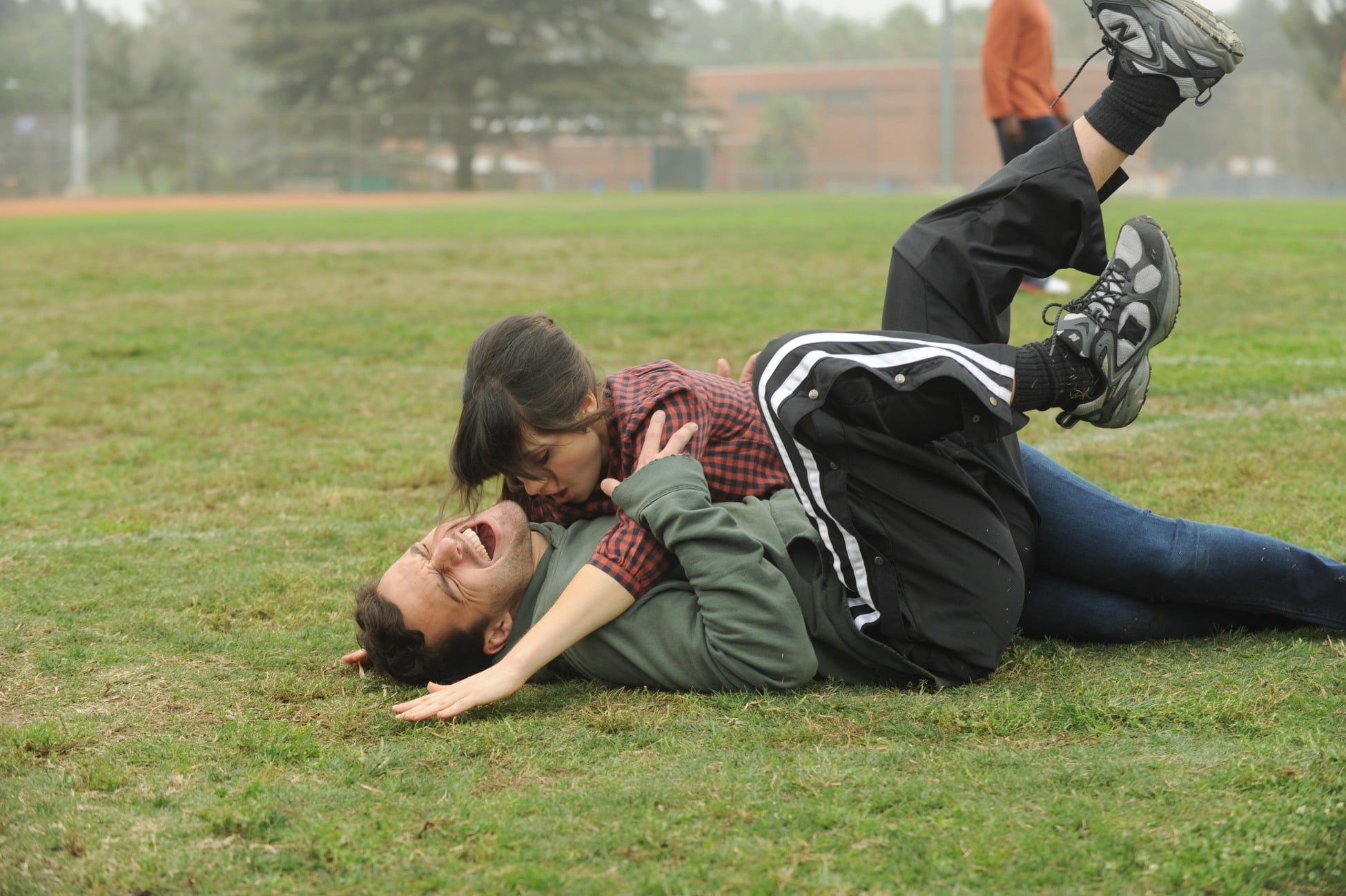 It may just be a touch-football game, but their playful sides make | Nick  and Jess's Cutest Moments on New Girl | POPSUGAR Entertainment Photo 3