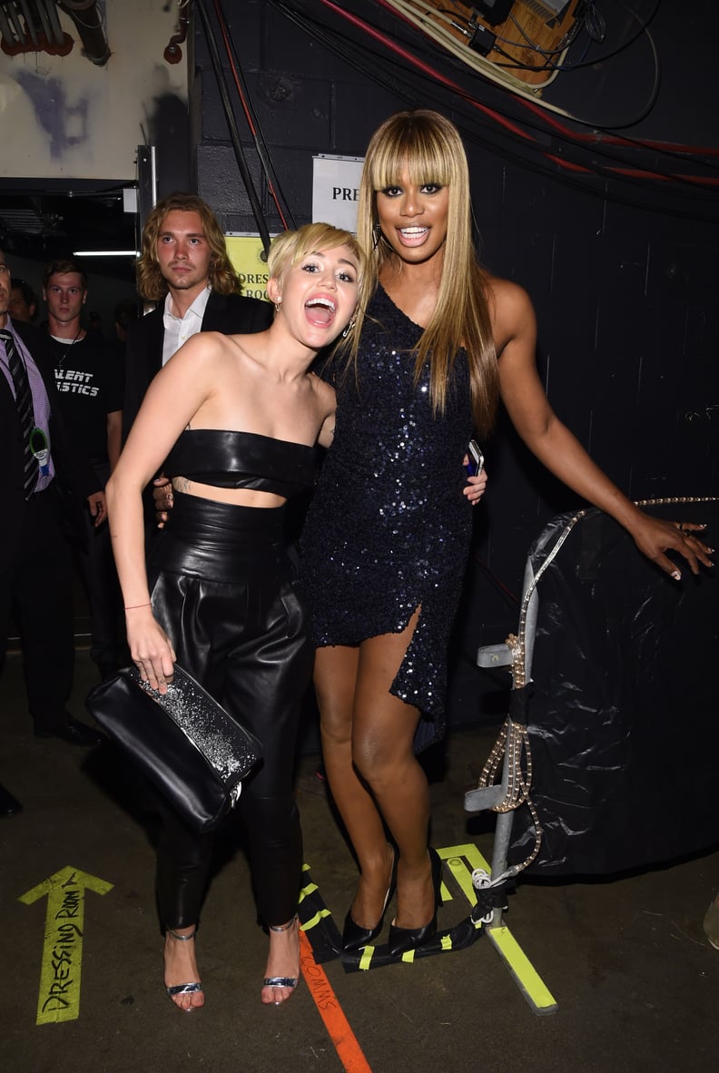 Miley Cyrus and Laverne Cox