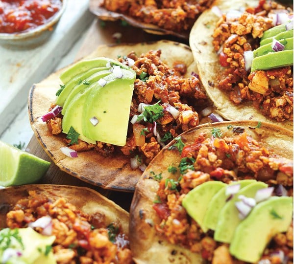 Spicy Tofu Tostadas