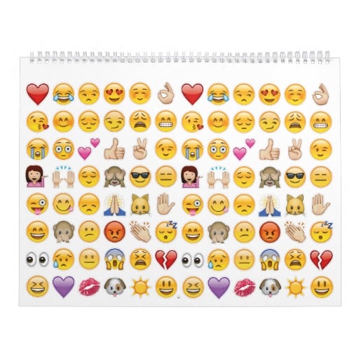 Funny Emoji Calendar