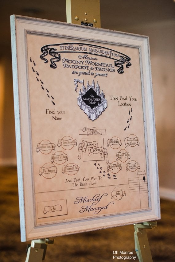 Map Seating Chart Wedding