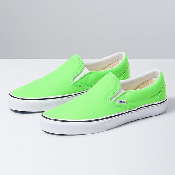 green van slip ons